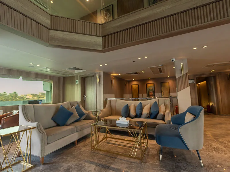 Lounge aboard the Royal Signature Nile Cruise Nile cruise